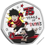 2026 Dennis The Menace 50p Silver Proof